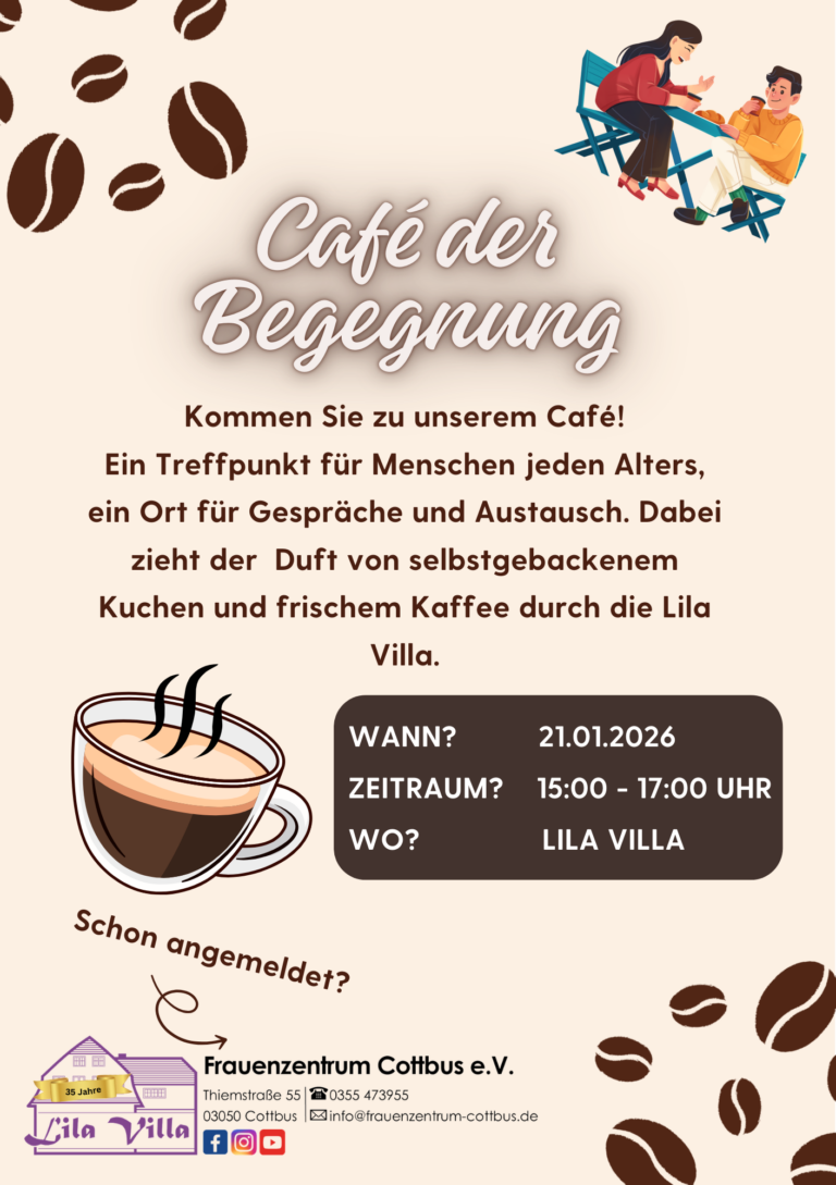 CAFÉ DER BEGEGNUNG IM JANUAR!